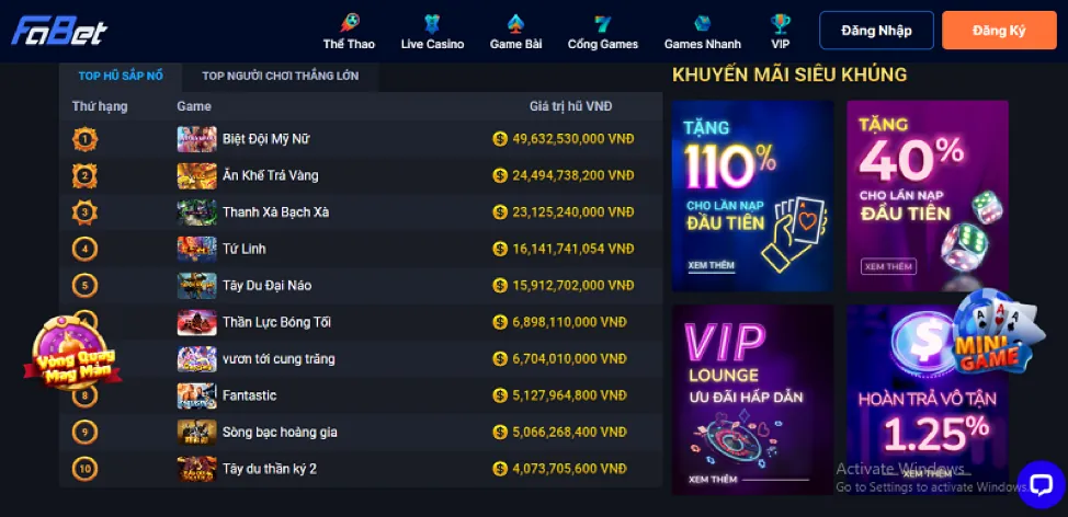 Ưu đãi độc quyền cho thành viên VIP au 88
